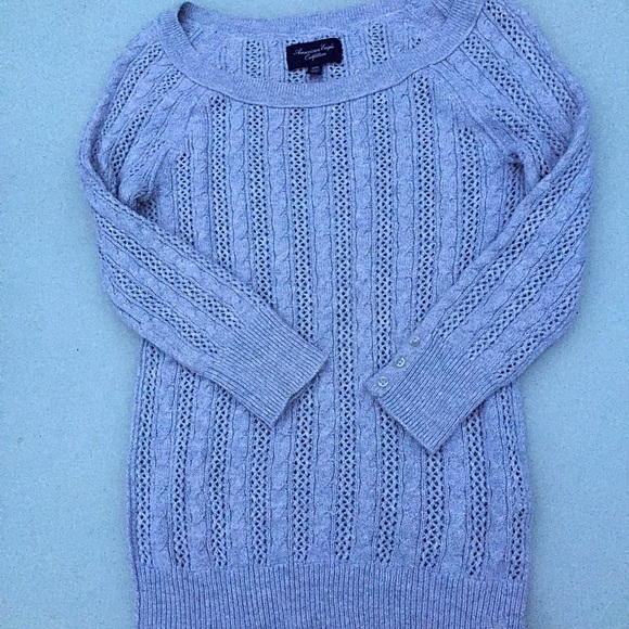 American Eagle Gray Sweater - Picture 3 of 3