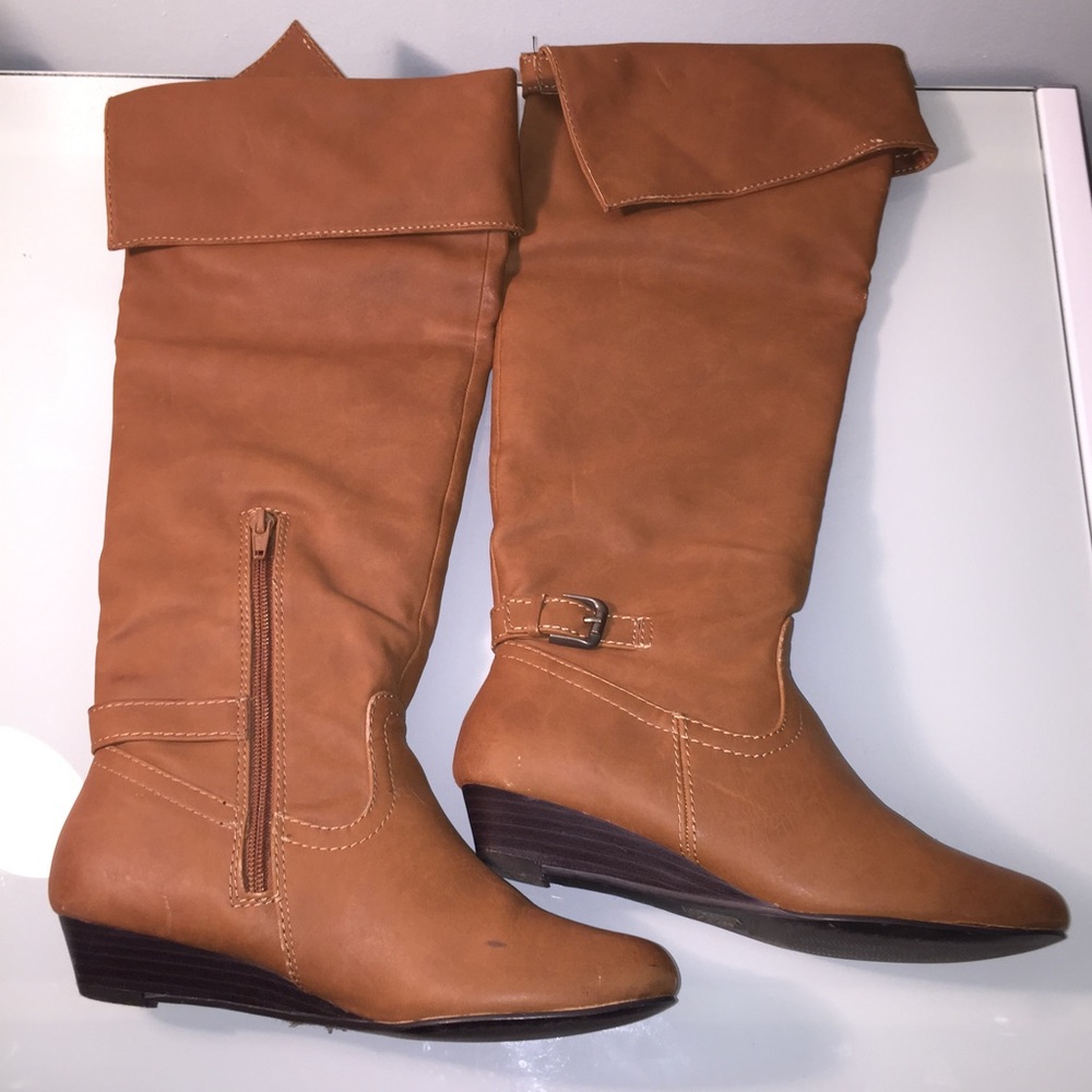 Knee Brown Boots