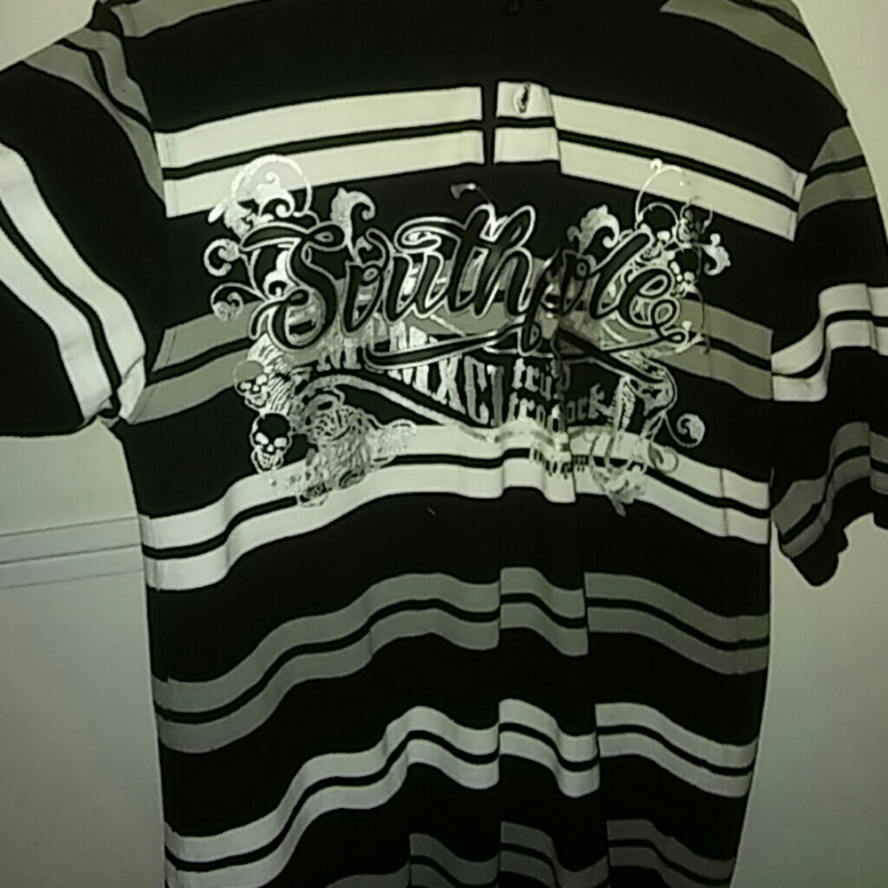 Mens printed polo