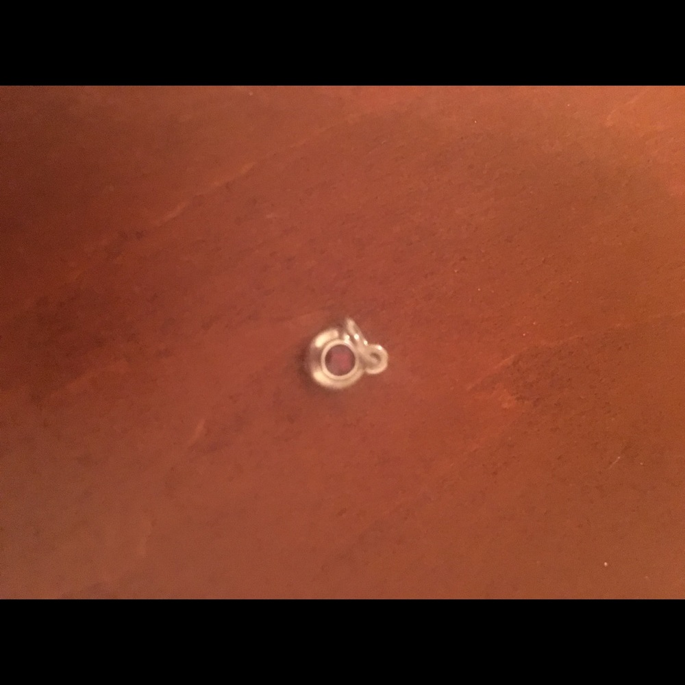 Sterling Silver Garnet Pendant