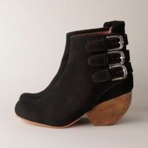 Rachel Comey Shingle Buckle Boot Black Nubuck 6