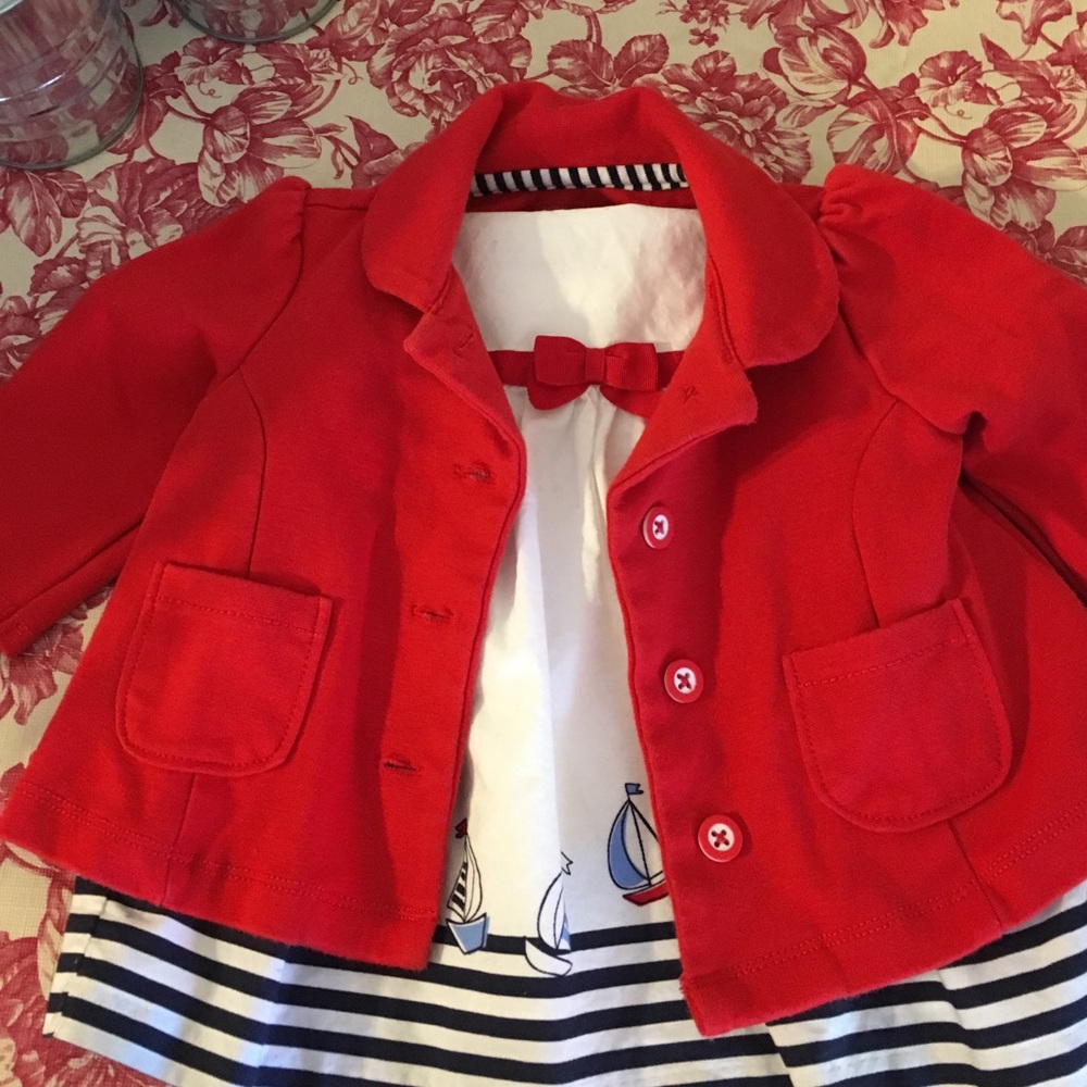 Gymboree red baby sweater  3-6months