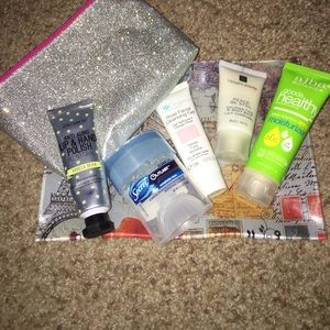 Lot of beauty products with beauty bag! All new!