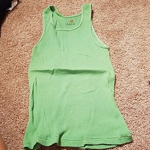 Trendy dyed Green Hanes or fruit of loom tank