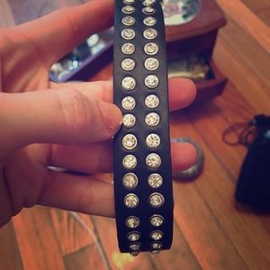 Black Swavorski Snap Bracelet