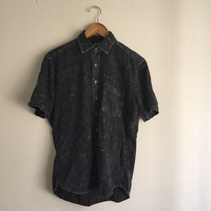 American Apparel Denim Button Up Acid Wash