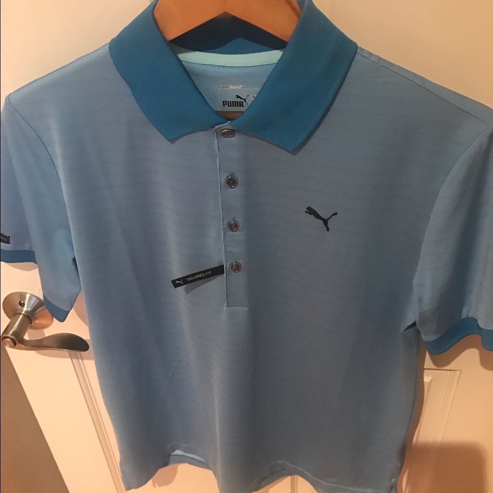 Puma Lux Blue Golf Polo (Size Medium) - New w/ Tag