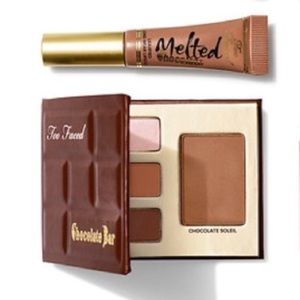 Too faced chocolate bar and melted chocolate lip