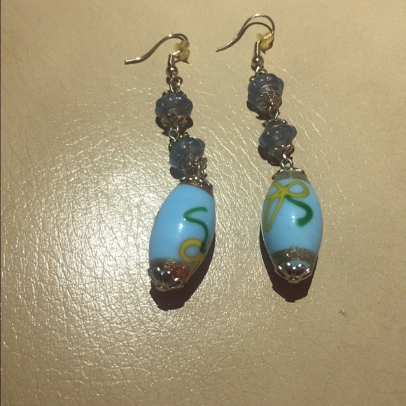 Elegant drop earrings - Picture 1 of 2
