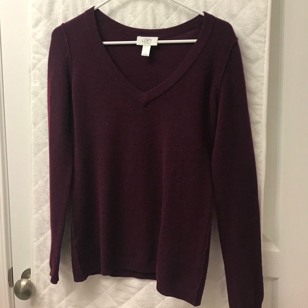 Cashmere sweater.