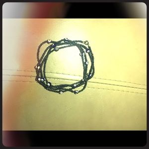 Navy blue evil eye piece