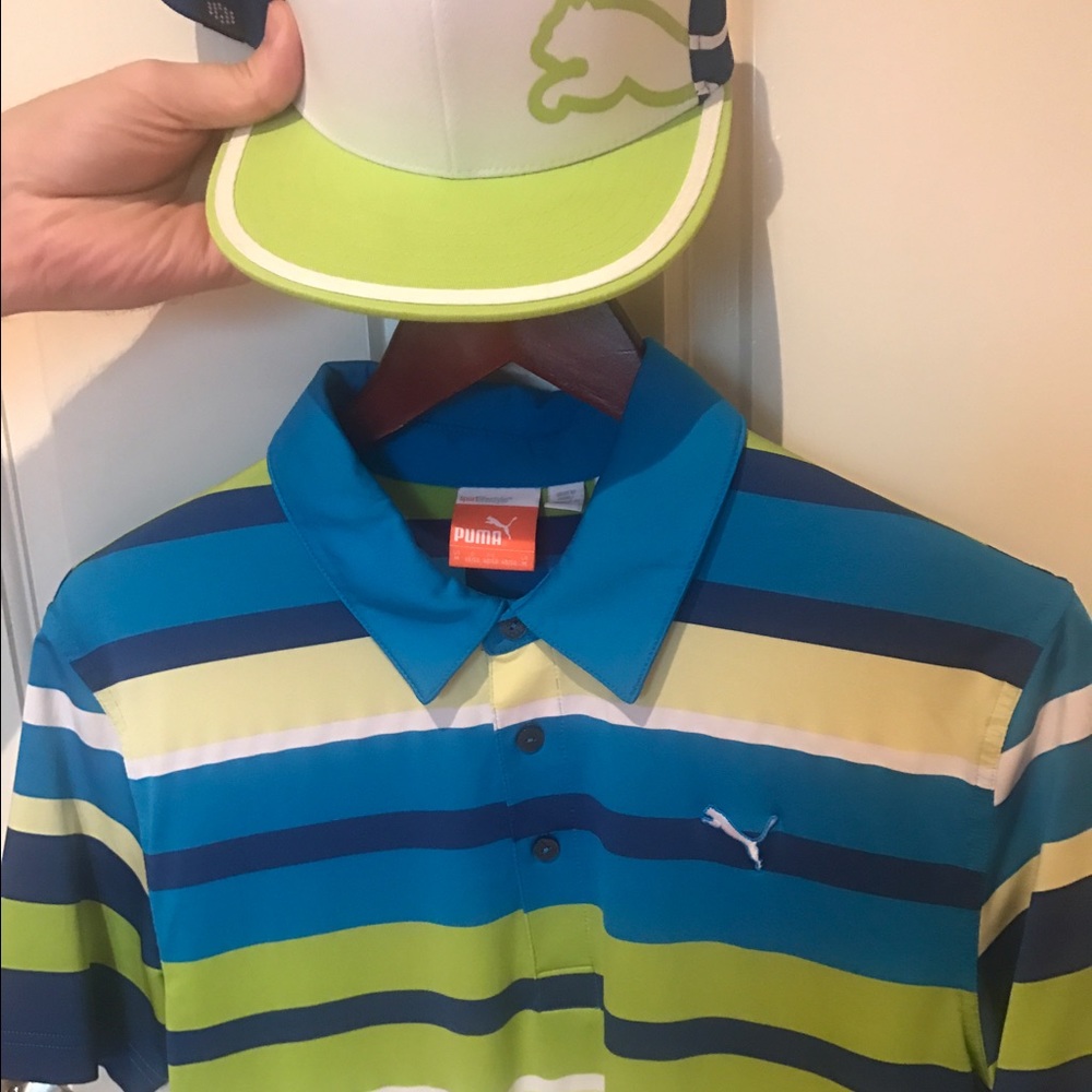 Puma Golf Polo and Hat Combo