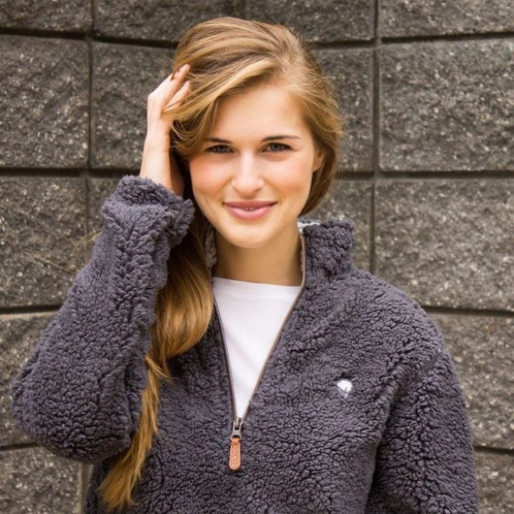Southern Style Shirt Co. Sherpa Pullover Grey