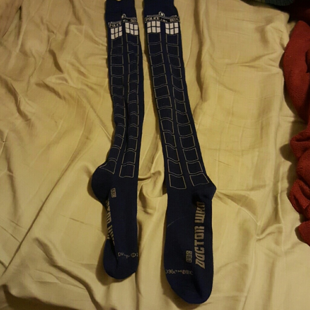 Doctor who knee high socks