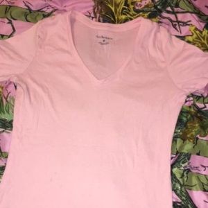 Medium pink vneck