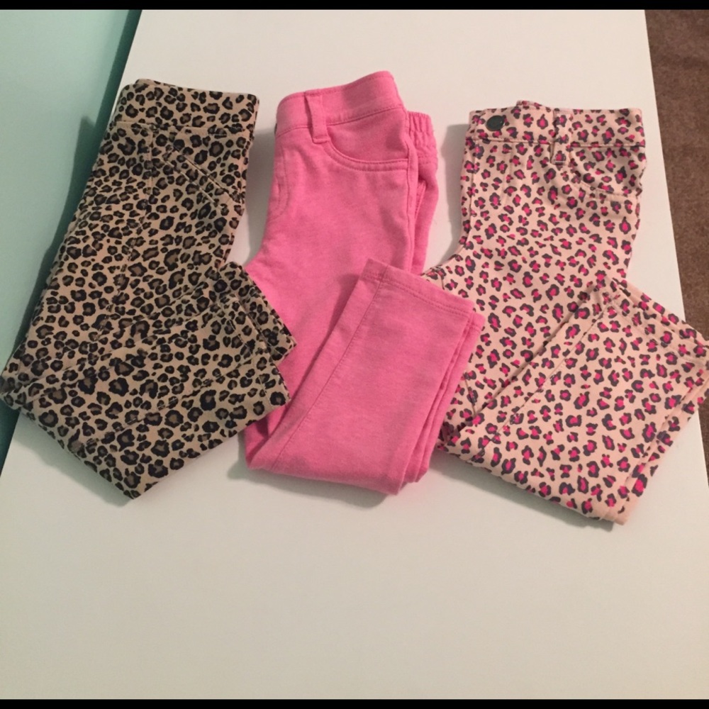 Animal print pull-on jeggings