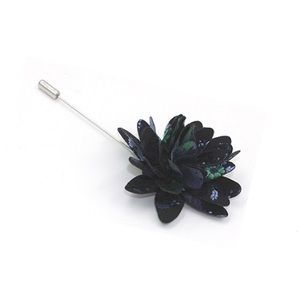 Midnight Floral Lapel Pin