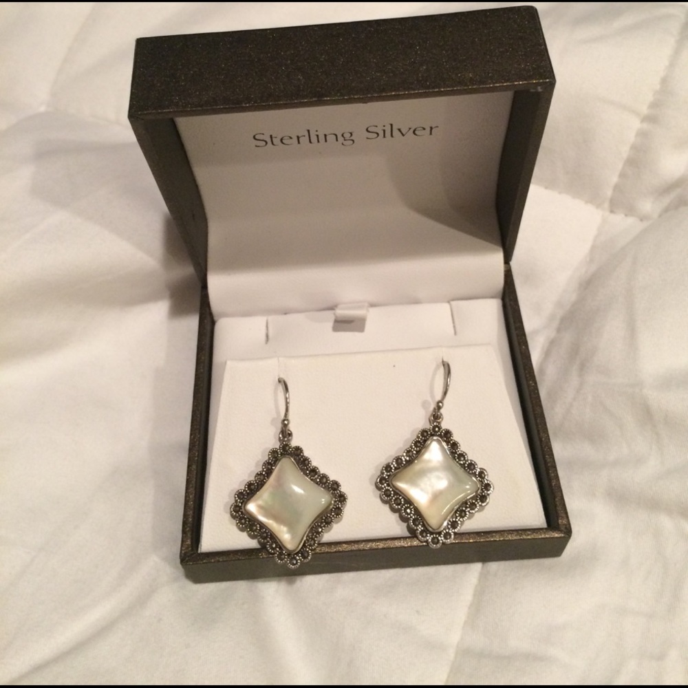 Sterling Silver Pearl Earrings