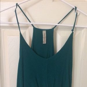 Teal crop top