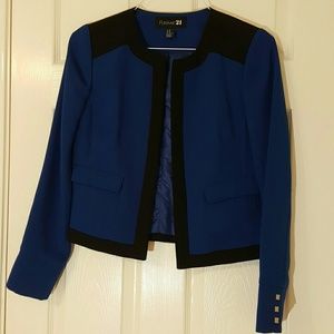 Royal blue F21 jacket