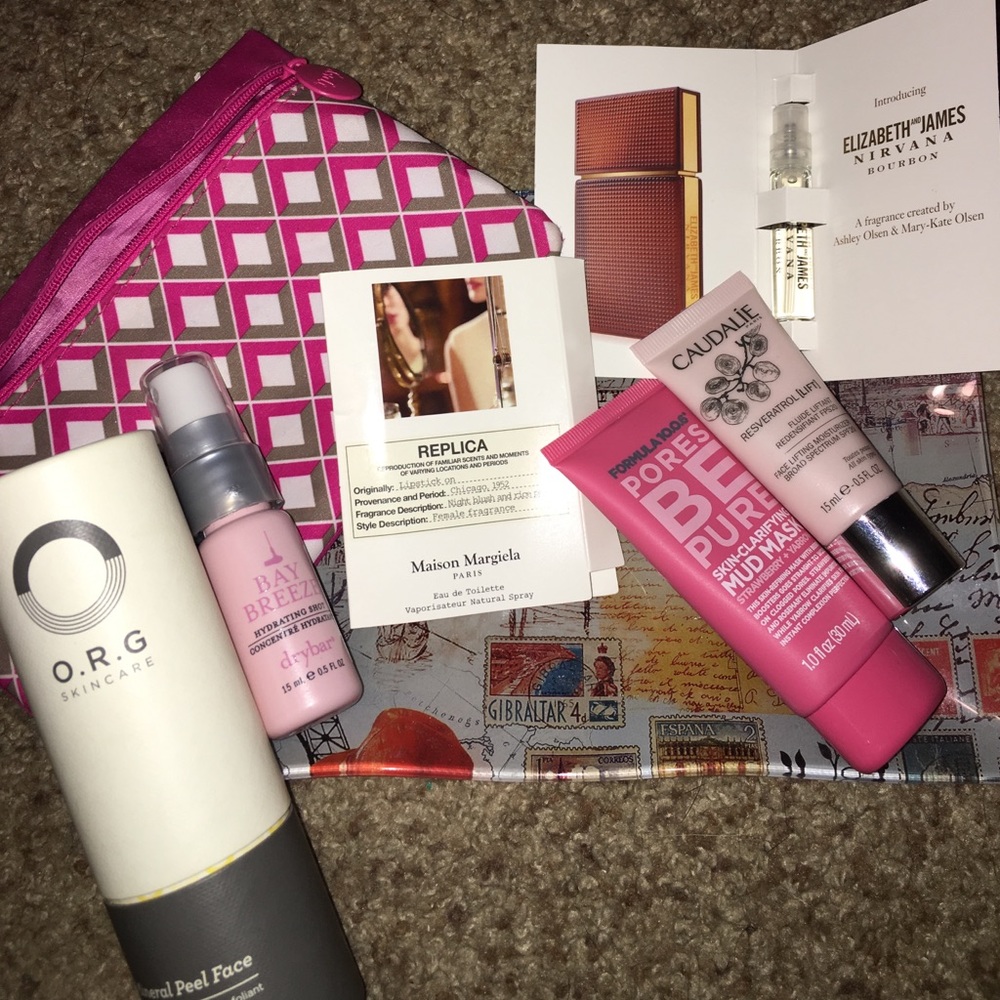 Lot of beauty products with beauty bag! All new!
