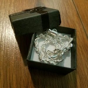 NEW LEKA ROPE 925 SILVER BRACELT