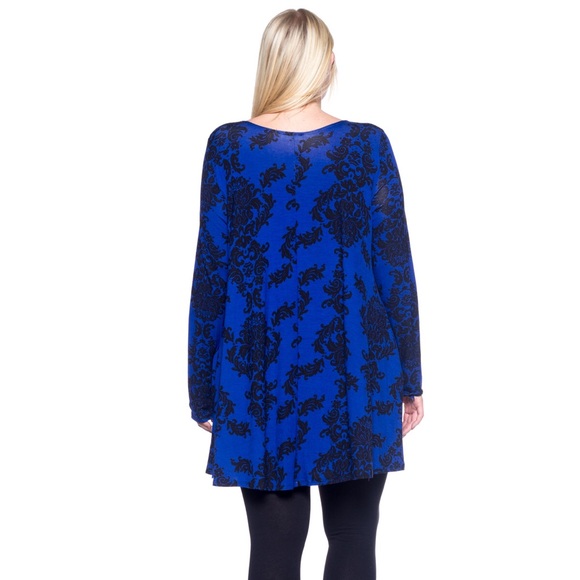 Blue and Black Tunic - Pocket - Picture 4 of 5