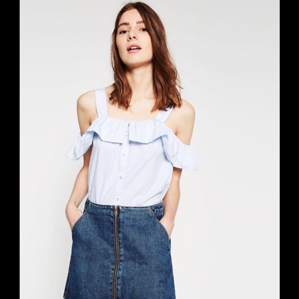 Zara ruffle top