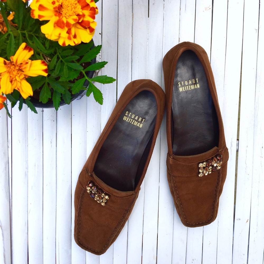 NOT FOR SALE Stuart Weitzman Brown Suede Loafers