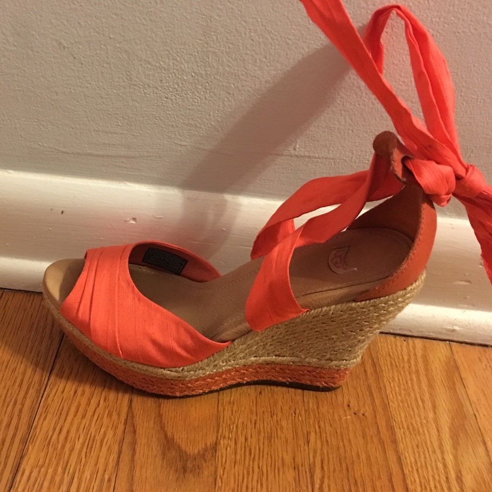 Ugg coral wedge sandals