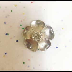 Stuart Nye Sterling Dogwood Brooch