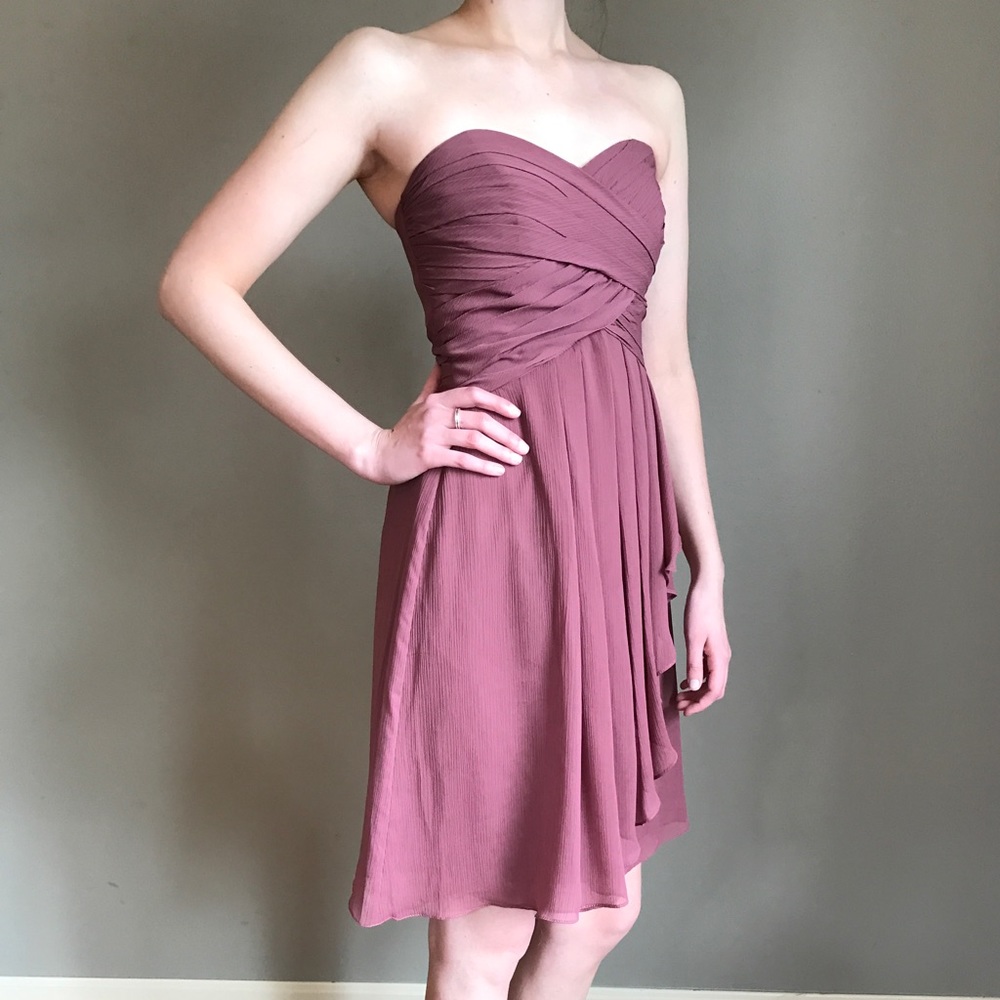 Chiffon Dress- Wine Color
