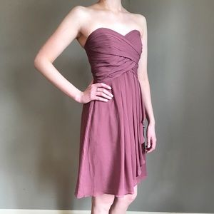 Chiffon Dress- Wine Color
