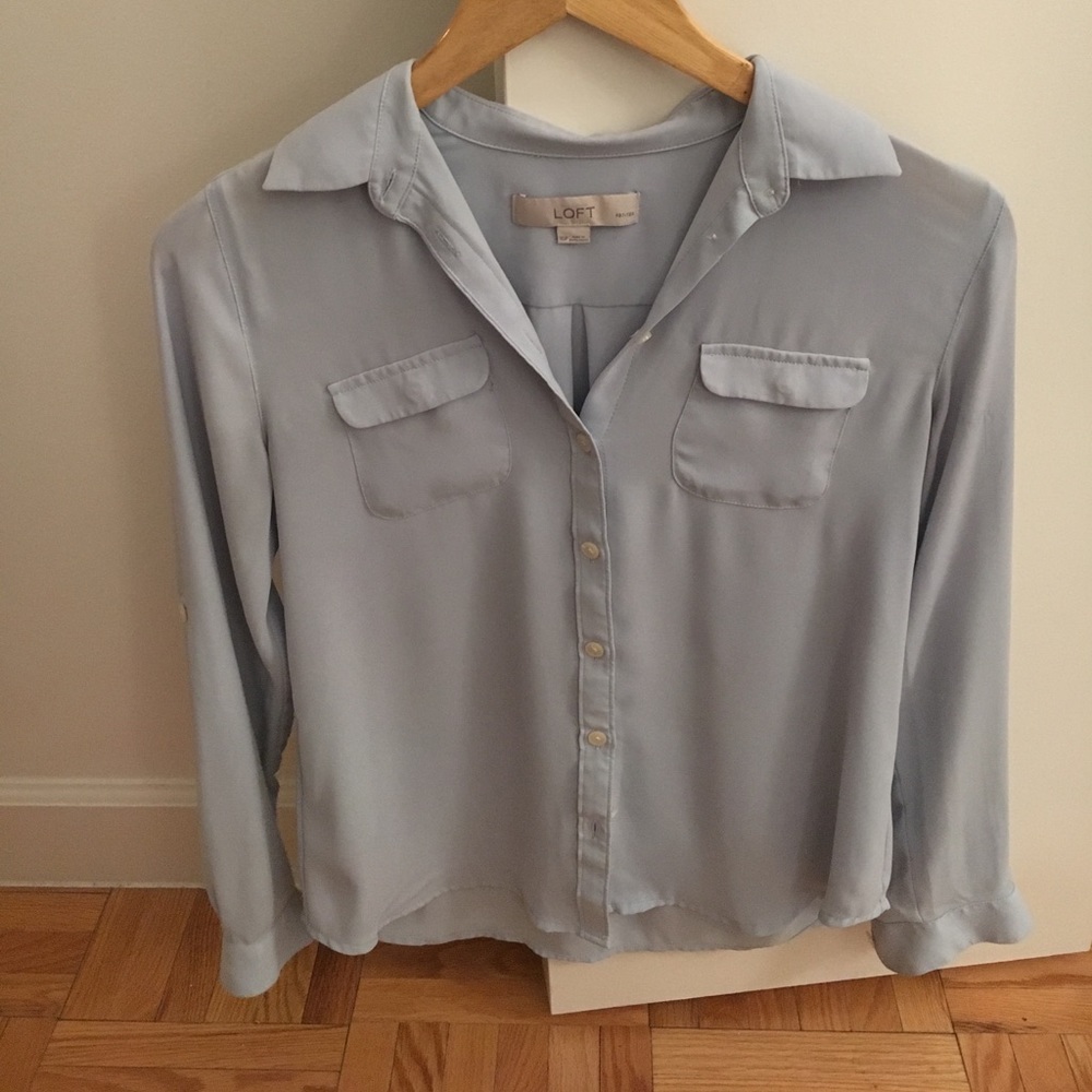 Soft blue blouse