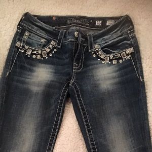 Size 26 Miss Me boot cut jeans 31" inseam