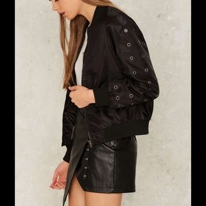 Grommet Gala Bomber Jacket - by Nasty Gal