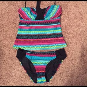 Colorful Athleta Tankini