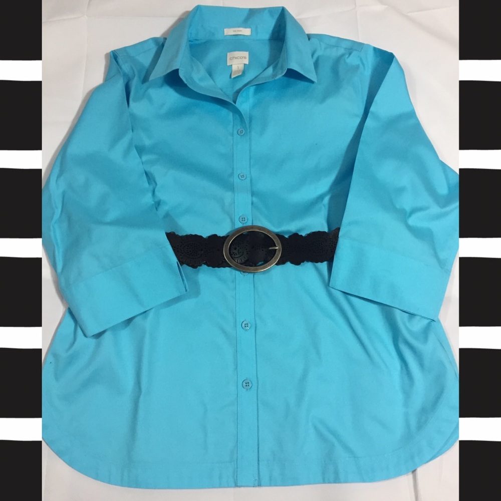 Chico's 3/4 sleeve shirt size 1 in Chico's sizing