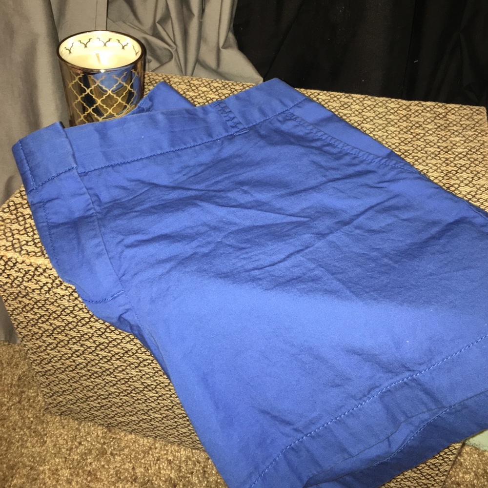 New J. crew size 12 blue chino shorts