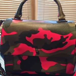 Pink camo satchel/crossbody