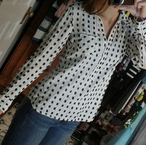 White Long Sleeve Shirt.