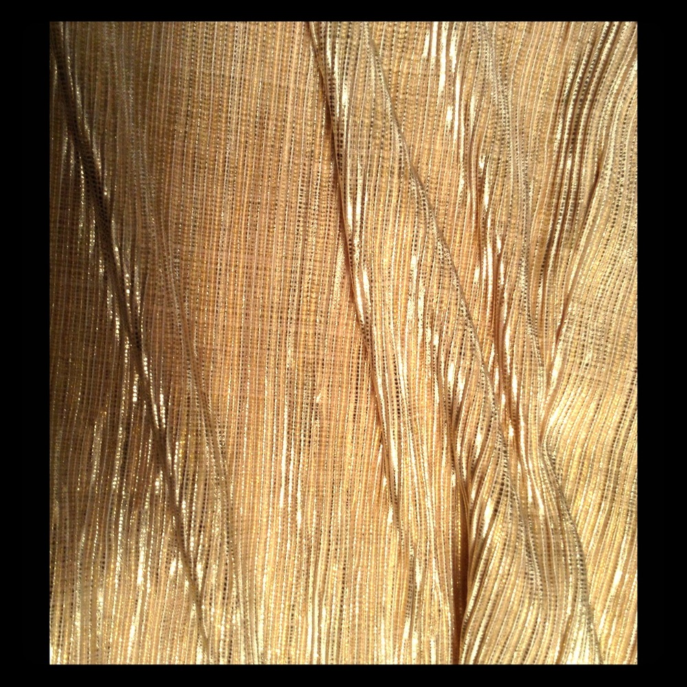 Anthropologie pleated gold pants