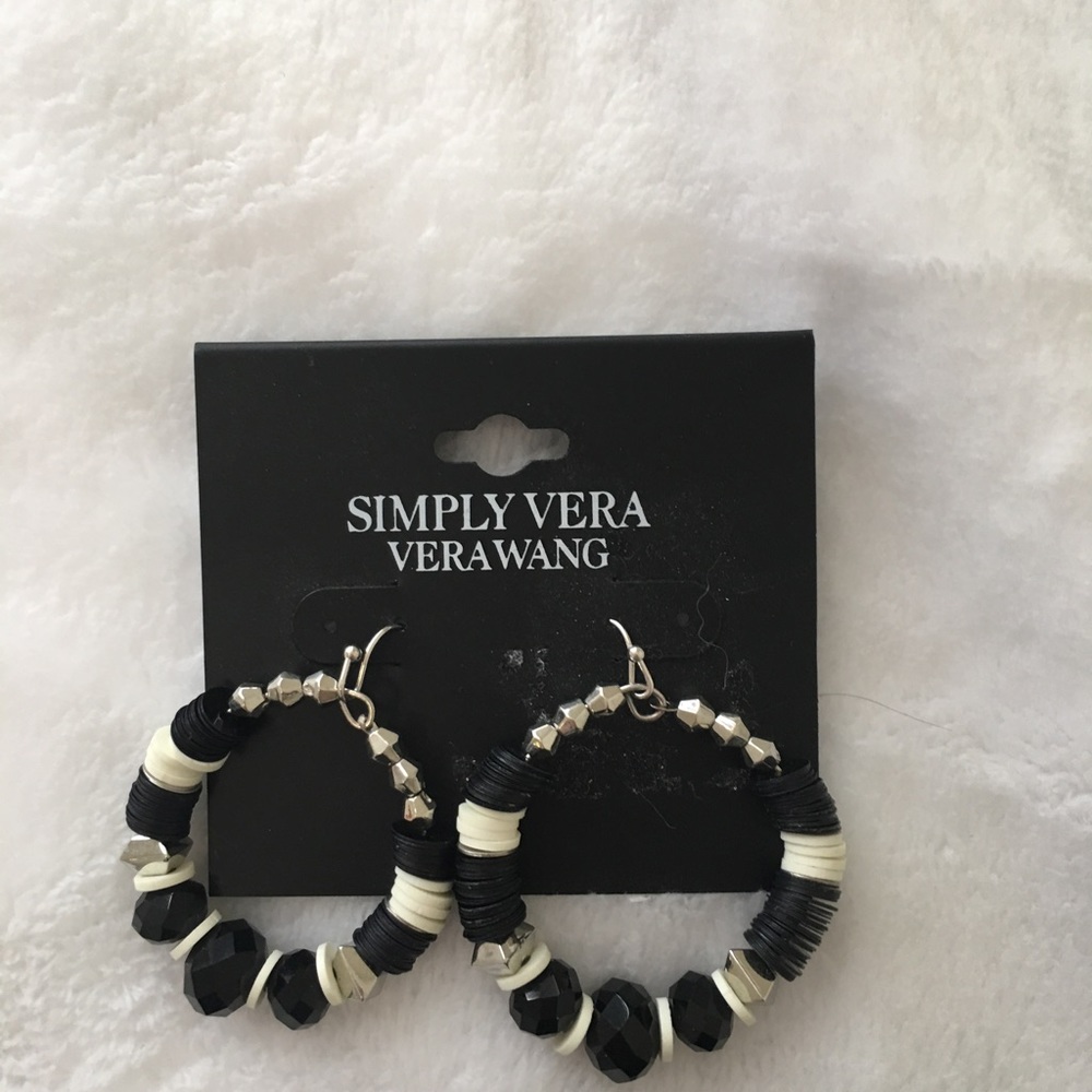 Beaded hoop earrings