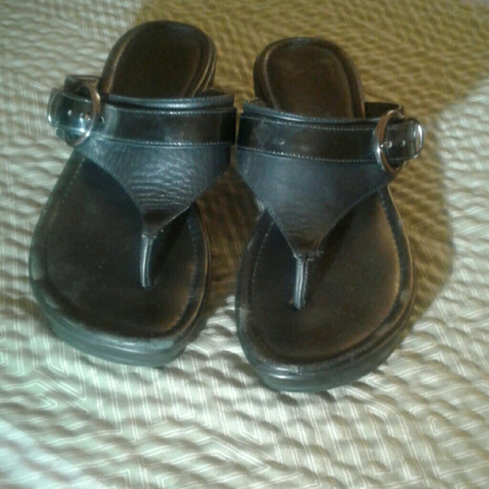 Cole Haan black wedge size 6 1/2 Nike air comfort