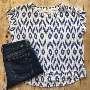 🛍☀️Sundry ikat short sleeve sweatshirt☀️