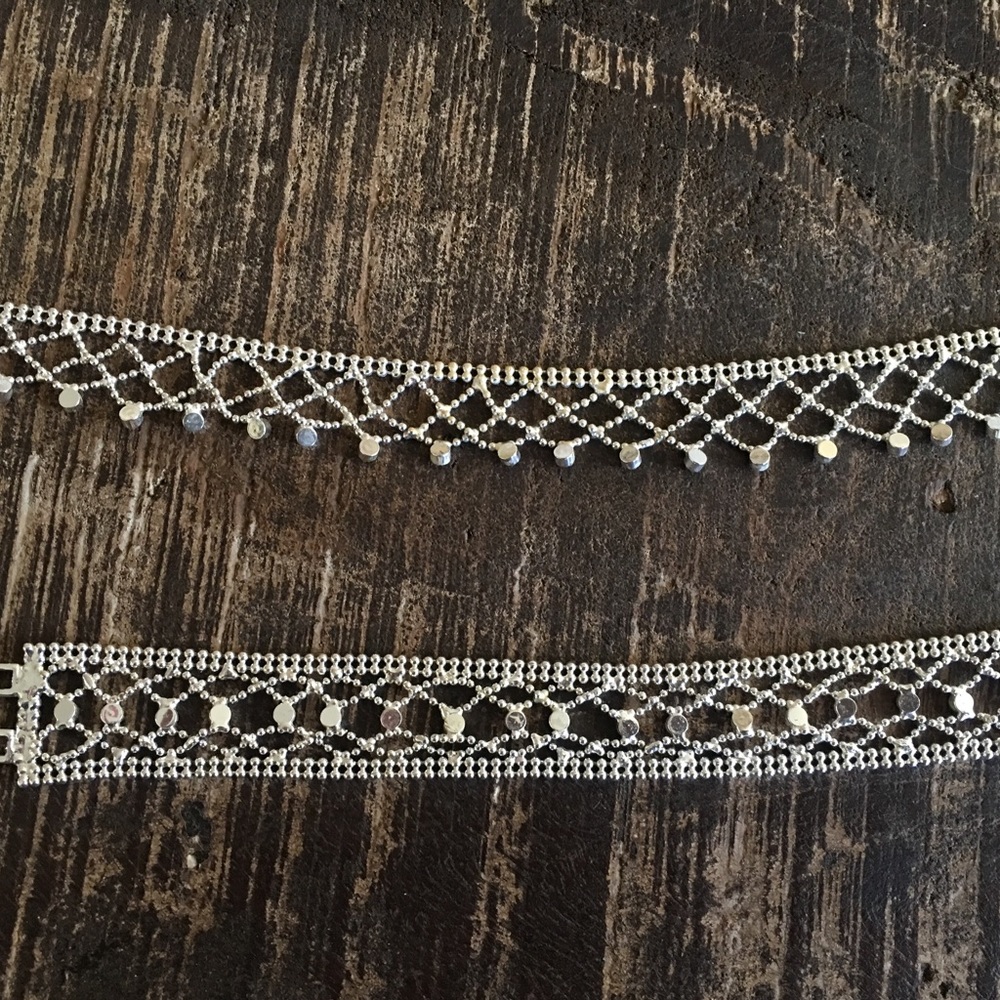 ❤️❤️Gorgeous choker & bracelet with crystals 💜💜