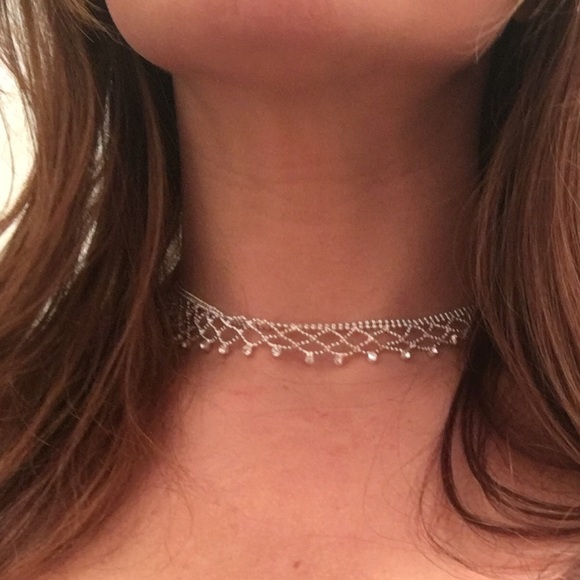 ❤️❤️Gorgeous choker & bracelet with crystals 💜💜 - Picture 4 of 4