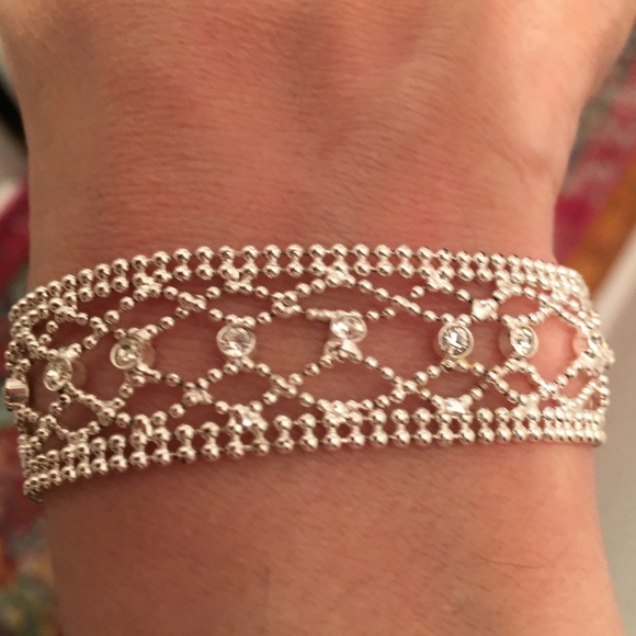 ❤️❤️Gorgeous choker & bracelet with crystals 💜💜 - Picture 3 of 4