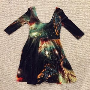 Evil Twin Space Galaxy Dress