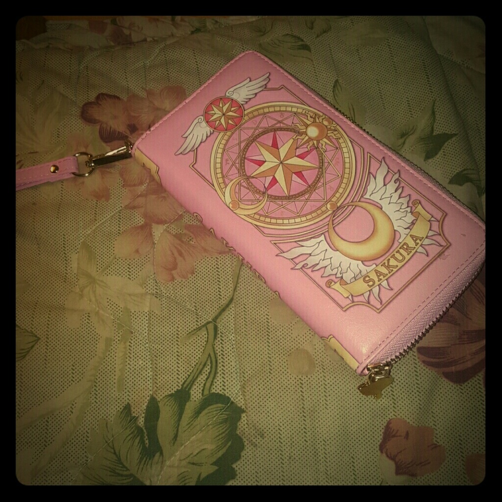 Sakura Card Captor Pink Long Wallet
